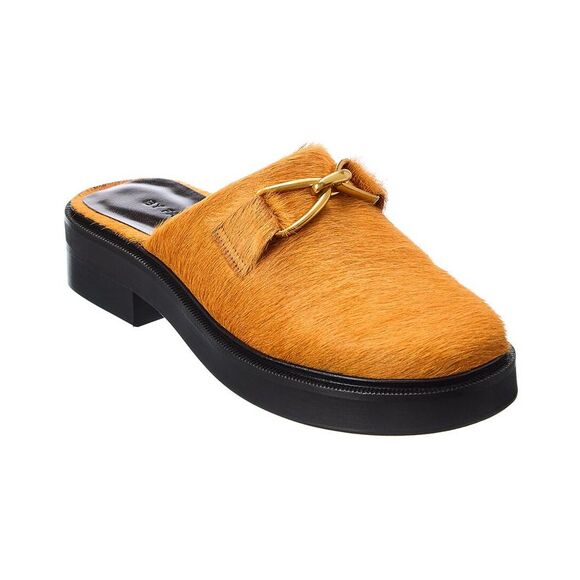 By Far Walker Haircalf Mule, Orange